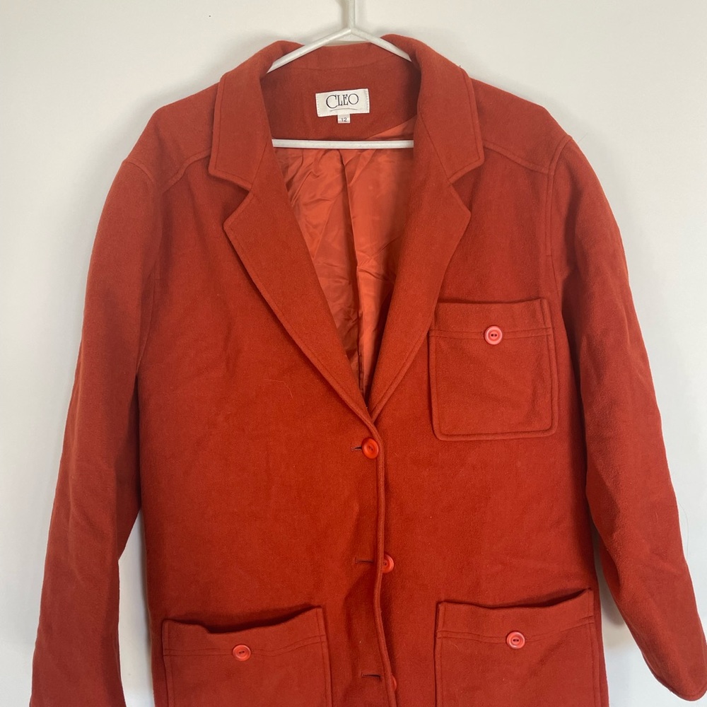 CLEO Orange trench coat - Picture 3 of 5